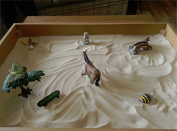 Liz Bunting, Psychotherapist With Sandtray